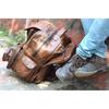 Brown Leather Backpack: Large Travel Laptop Rucksack