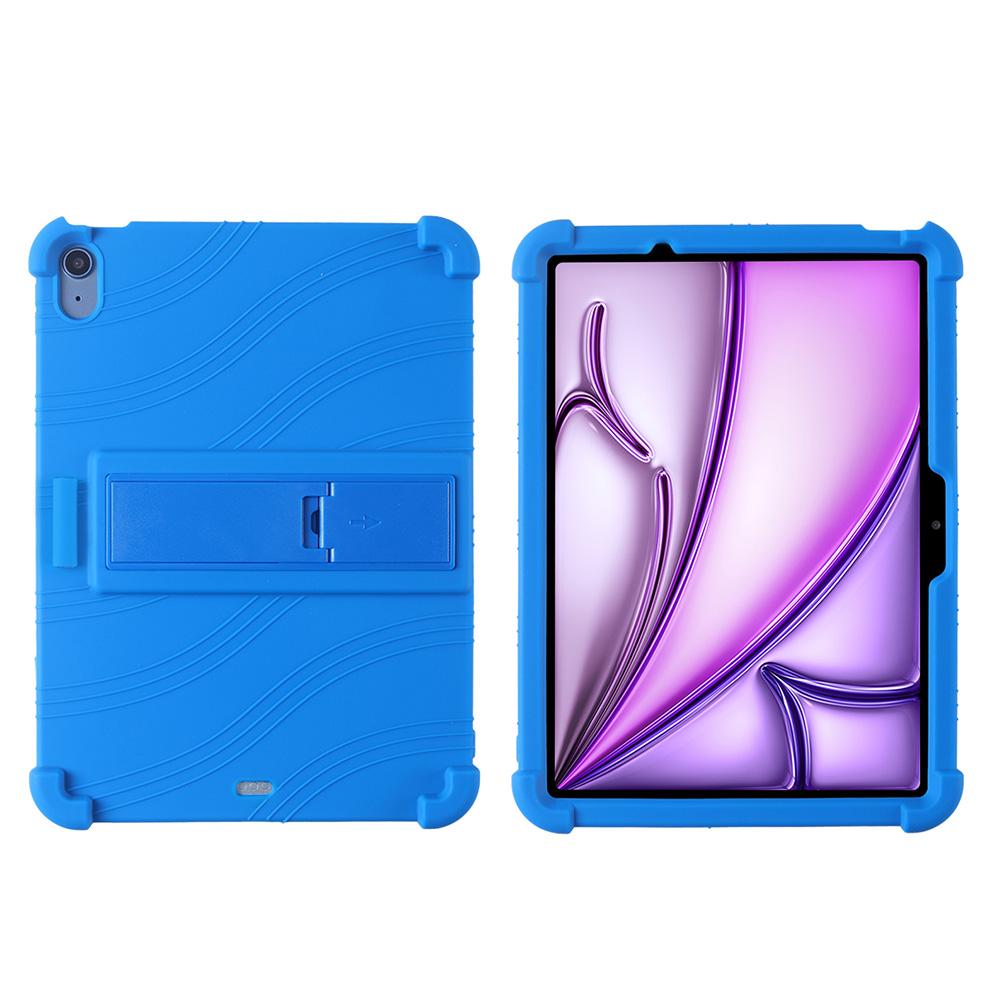 Soft Case for iPad Air 11 Inch (M4)2024(5thGen)Released for iPad Air 11 Inch Tablet Kids Friendly Soft Silicone Stand Cover