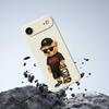 For iPhone 17 Air Case Cool Bear Pattern Printing Straight Edge TPU Phone Back Cover
