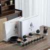 Shanhai Gradual Change Kung Fu Tea Set Home Tea Retro Coarse Pottery Light Luxury Modern Gift Box Business Gift