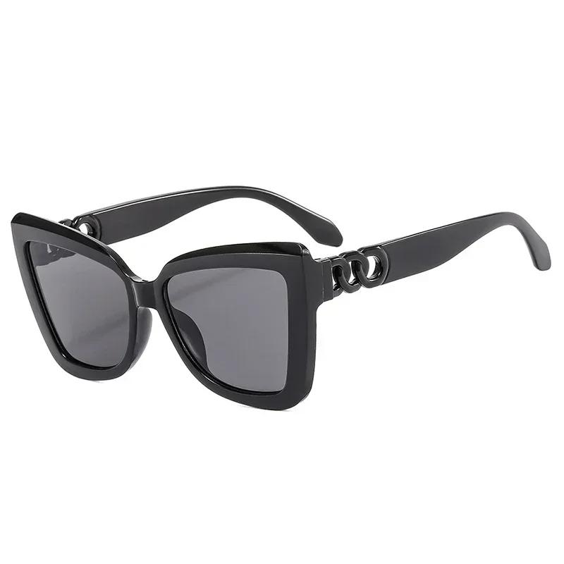 Premium Quality Fashionable Retro Female Stylish Square Sunglasses Retro Black Sun Eyewear Female Male Eyewear Oculos