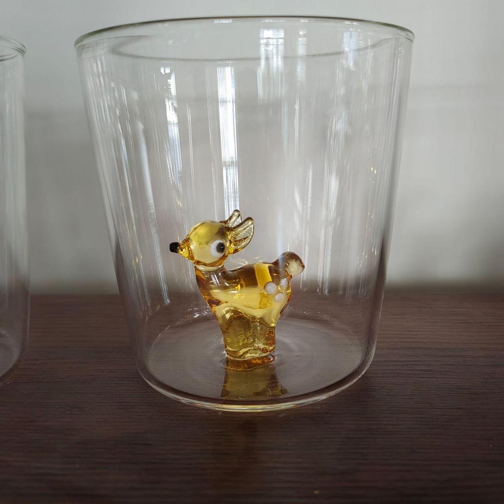Thickened Heat-Resistant Three-Dimensional Glass Mug - Cute and Durable