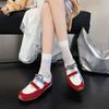 Scarpe Mary Jane con Velcro da donna primavera ed estate nuove in pelle traforata scarpe da ginnastica tedesche bocca bassa non stancano i piedi scarpe casual