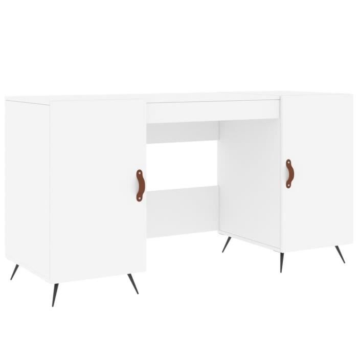 VidaXL White Desk 140x50x75 Cm Engineered Wood 829516