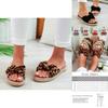 Elegant Women Slip On Sandals Bow Flat Mule Espadrille Shoes Summer Sliders