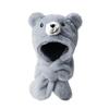 Thickening Kids Integrated Scarf Hat Soft Bear Earmuffs Hat Gift Winter Beanie Hat  Outdoor Play