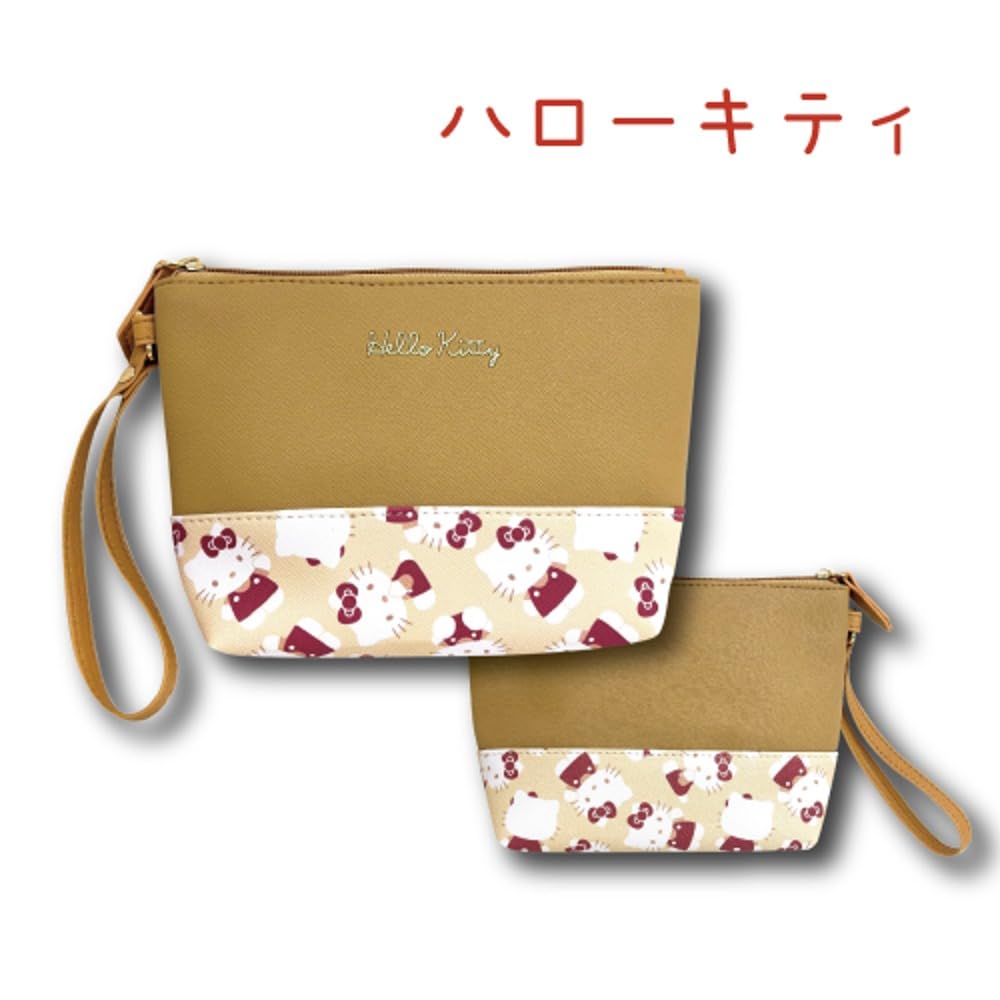 Hatayama Shoji Multi-Pouch, Flyer Pattern, Hello Kitty, H13 x W20 x D5cm, 34202631