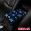 1 Beautiful Butterfly Glitter Blingbling Fabric Waterproof Car Armrest Pad 12.6 "X7.5" Car Accessories for Women