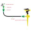 1/5/10Pcs Adjustable Rocker Impact Sprinkler Head 3/4" 360 Degree Rotary Watering Nozzle for Garden Lawn Agriculture Irrigation