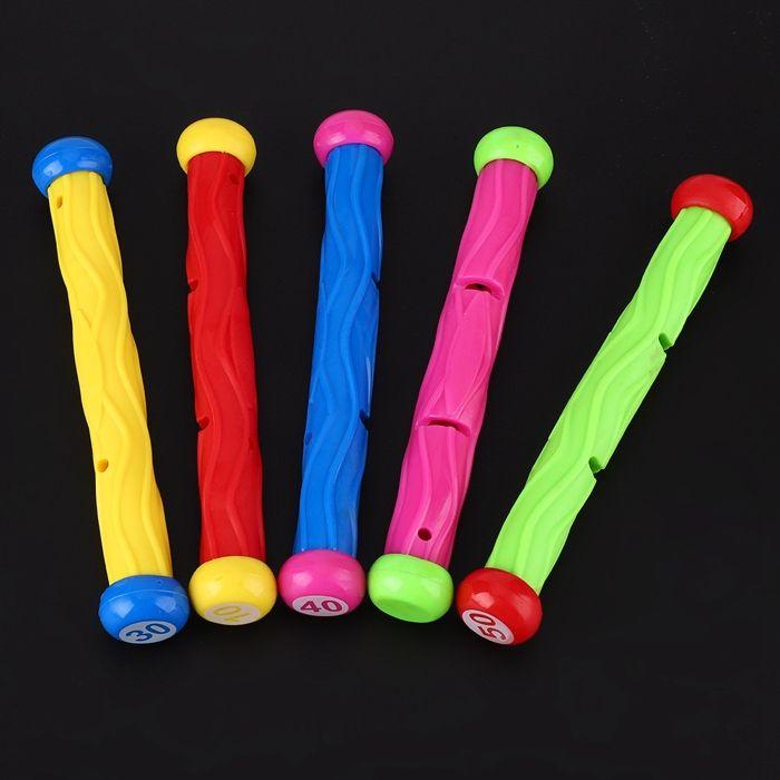 Jouets d'entraînement pour piscine - Noname - Lot de 5 - PVC non toxique - Couleurs vives - Pour enfants