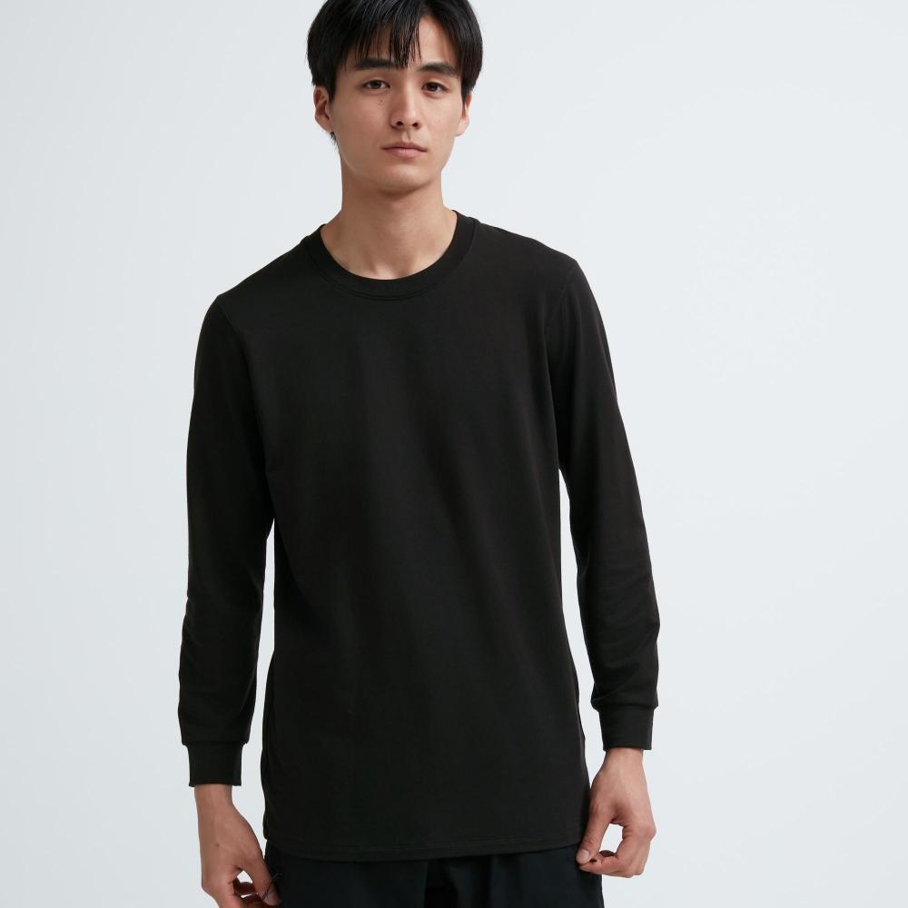 Uniqlo Japan HeaTTech CoTTon Crewneck T  exTra Warm  9 Mini Sleeve 