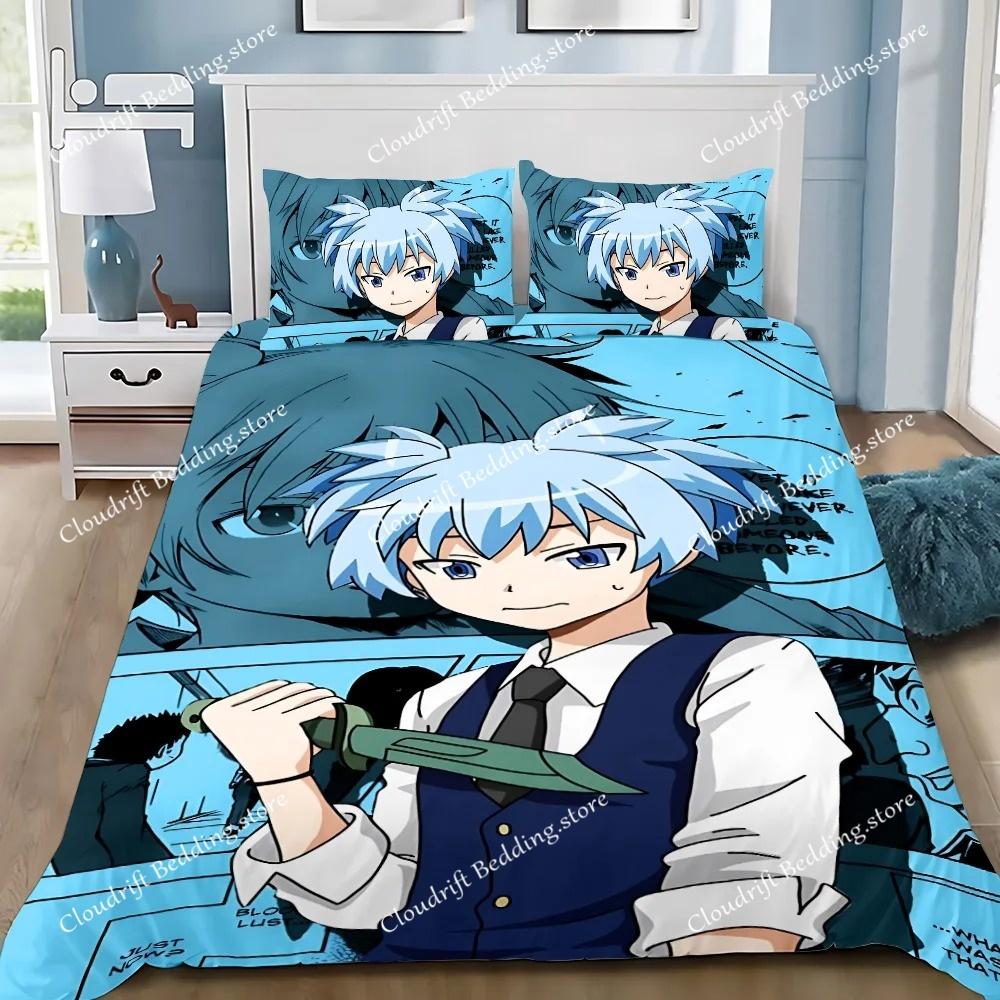 New 3d Printed Anime Assassination Classroom Duvet Cover Pillowcase Bedding Set Adult Boy Girl Bedroom Decoration Children Gifts
