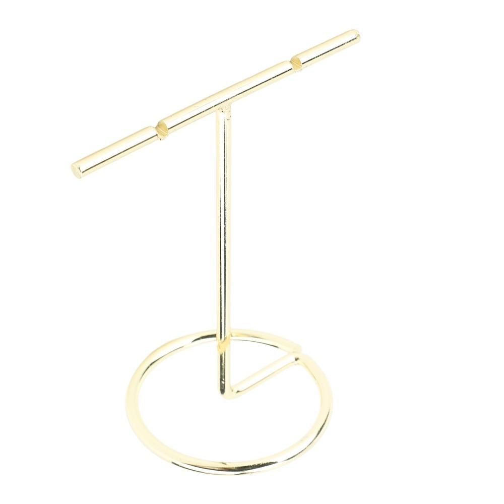 4pcs Gold Jewellery Display Stand Slotted Necklace Organizer Stand For Store Counter