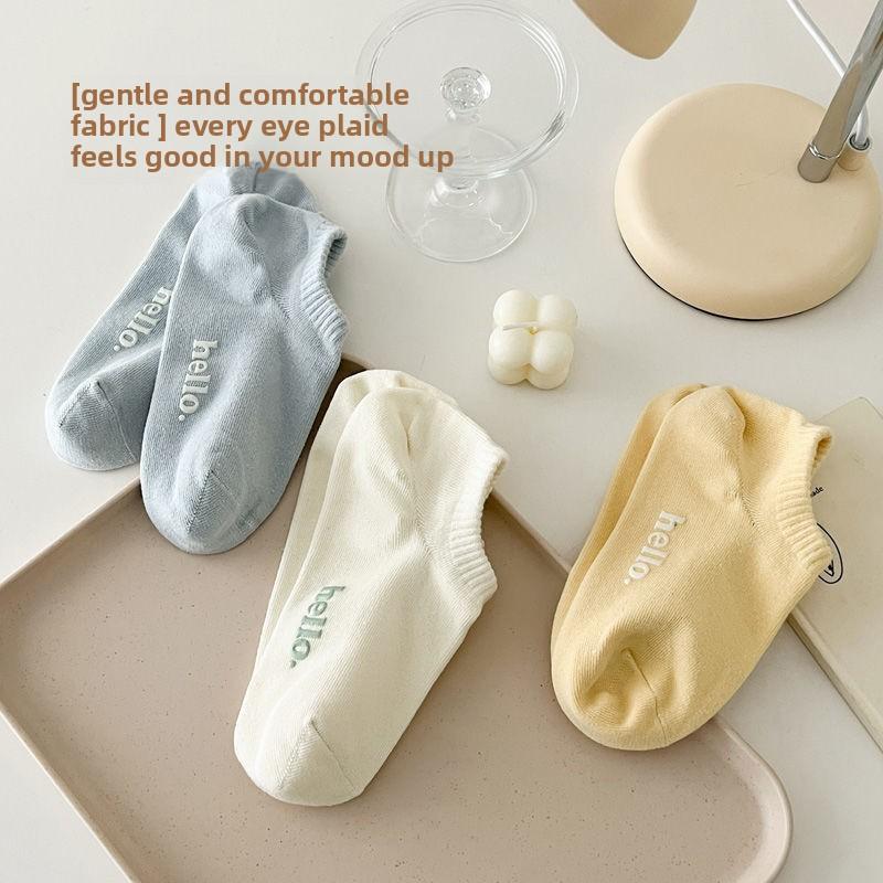 3 Paar Damen Sommer Dünne Atmungsaktive Schweißabsorbierende Alles Passend Unsichtbare Socken