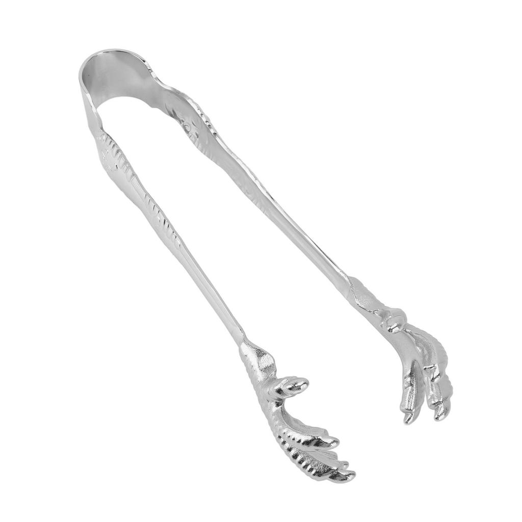 Claw Style Ice Tong Stainless Steel Hand Polished Eagle Claw Shape Ice Tongs for Bar Home Use