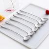 1Pc Long Handle Stainless Steel Spoon for Coffee Ice Cream Stirring Meal Tableware Household Dinner Fruit Fork