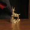 Chinese Zodiac Goat Sculpture Step On Money Sheep Figurine Brass Animal Statue Desktop Ornament Wealth Fengshui For Home Decor