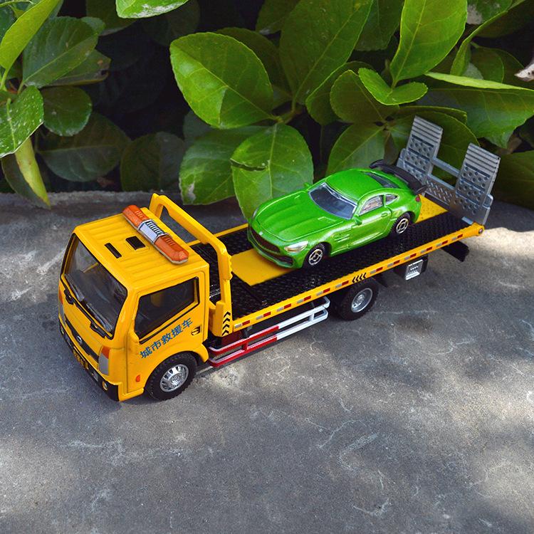 

1/60 Сплав Евакуатор Дорожньої Служби Модель Машини Литий Інженерний Причіп Вантажівка Модель Імітація Подарунок B254