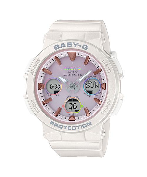 

Casio Men s Resin 100M Water Resistant Analog Shock Resistant Quartz Watch BGA-2500-7A2 белый