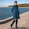Hooded Trench Coat Women's Woolen Jacket Mid Long Warm Wool Coat Clothing