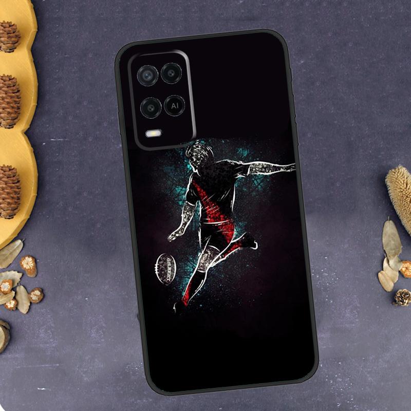 Rugby Phone Case For Oppo A79 A18 A38 A58 A78 A98 A17 A40 A60 A80 A16 A76 A96 A15 A74 A94 A54 A77