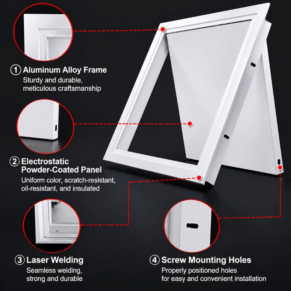 Aluminum Alloy Access Door Removable Ceiling Panel Rust Resistant Access Panel