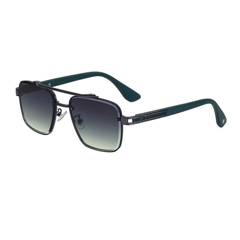 New Rectangular Frame Sunglasses Men's High-end Sunglasses Outdoor Driving Street Photography Trendy Glasses