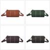 Genuine Leather Rivet Cylinder Bag Retro Vegetable-tanned Niche Design Single-shoulder Crossbody Bag