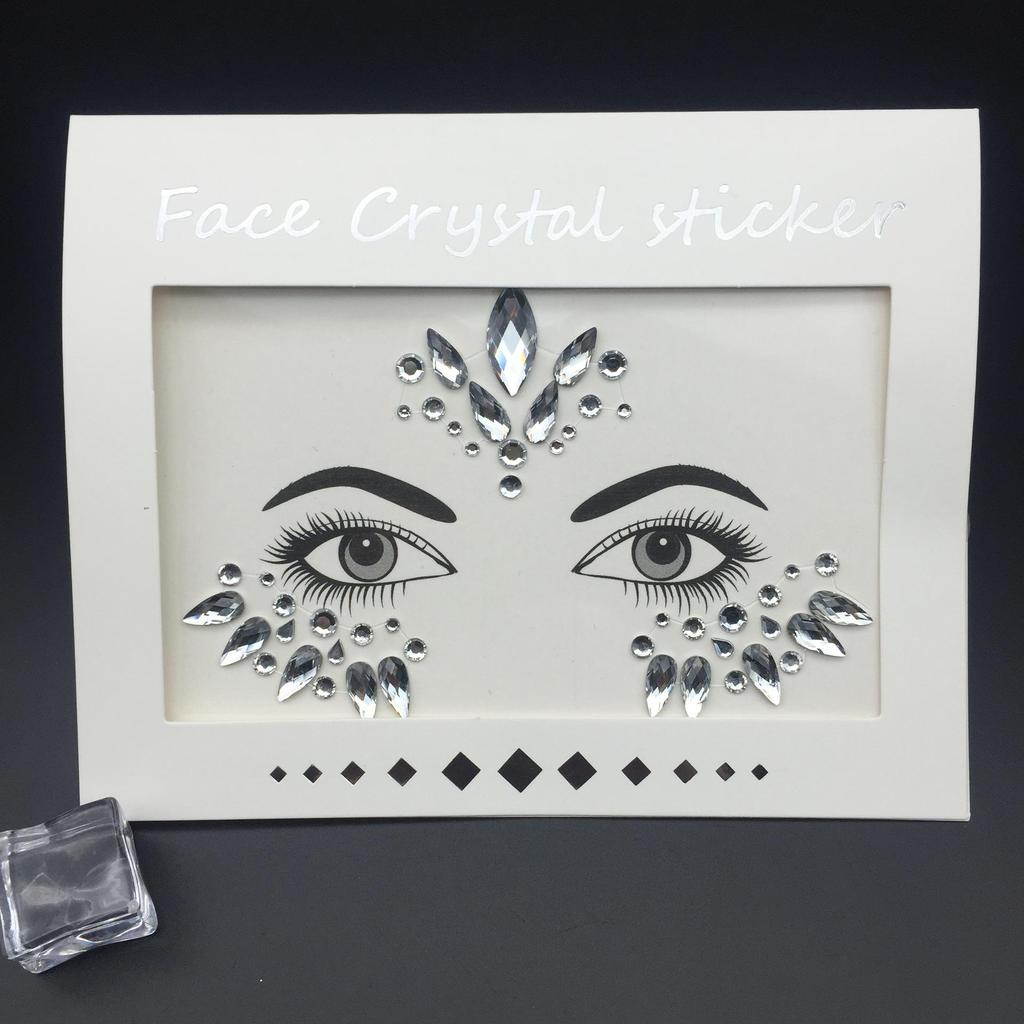 Eco-Friendly Forehead & Face Resin Stickers for Music Festival Makeup