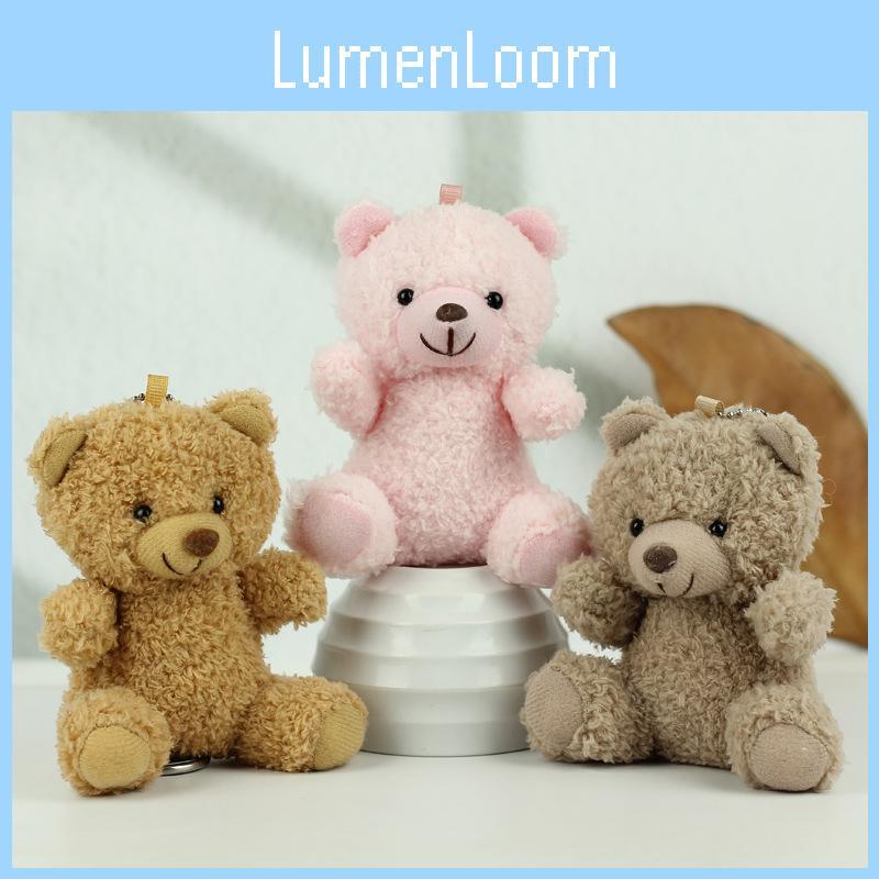 Teddy Bear Delightful Plush Toy Keychain Soft Bear Pendant For Kids Backpack Decoration