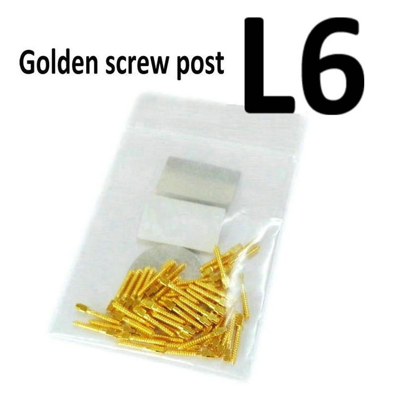 Dental Golden Plated Screw Post 50Pcs Bag High Quality Dentist Tool for Dental Restoration