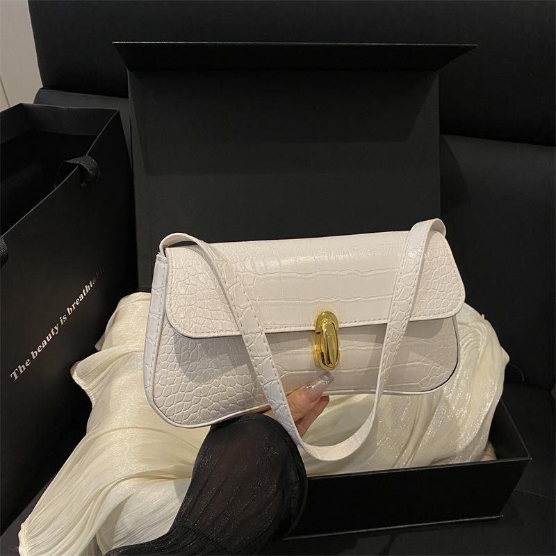 High-value Simple Underarm Women's Bag Autumn New Shoulder Bag Fashionable Retro Underarm Handbag