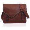 Leather Messenger Bag: 15" Laptop Shoulder Satchel Crossbody Christmas Gift for Men and Women