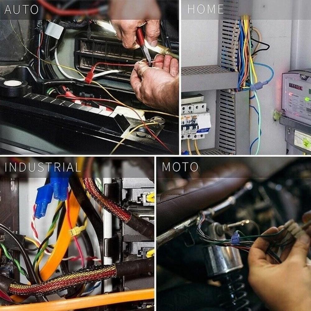 120pcs Efficient Wiring Wire Splicing Terminal Insulated Quick Crimp Terminal  Electrical Wiring