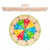 Wooden 99 Multiplication Turntable Wheel Toy with 40 Counting Blocks