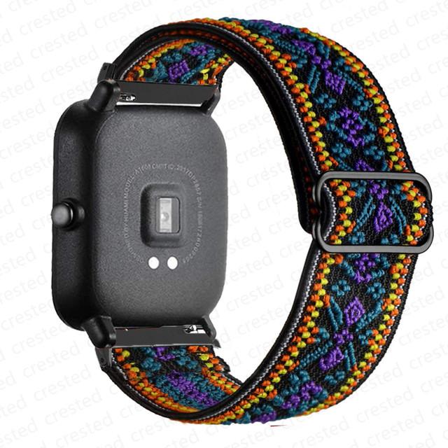 Nylon Band For Amazfit GTS 4/2/2e/3/GTS2 Mini/GTR/4/3/Pro/GTR2/stratos Bracelet Correa Amazfit Bip 6 5 3 20mm/22mm Watch Straps