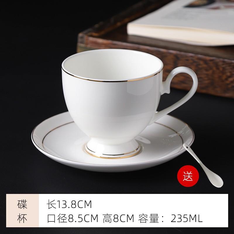 Caneca Porcelana de Osso borda dourada conjunto de xícaras de café luxo flor cerâmica xícara e pires inglês negócios Hotel utensílios de café americanos caneca