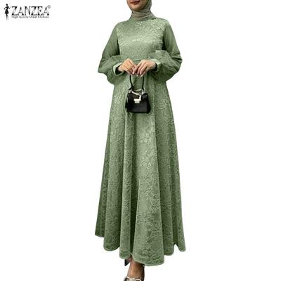 Robe longue décontractée pour femme, col rond, manches longues, coupe ample, patchwork, en maille