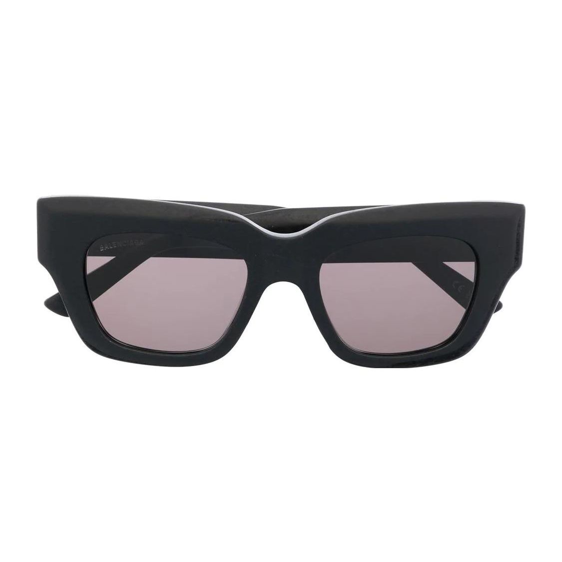 Balenciaga Square Sunglasses Black/Grey Women Eyewear BB0234S001 Black,51