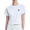 MLB New York Yankees T-shirt a maniche corte da donna Top Bianco 3FTSB0153-50WHS