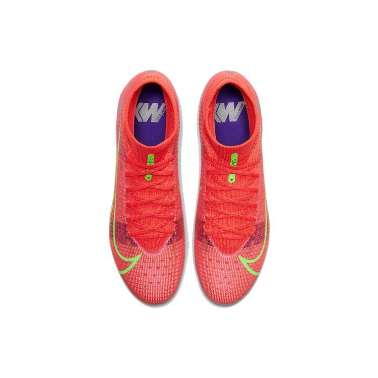 Nike Mercurial Superfly 8 Assassin 14 Pro Round Toe Lace-Up AG (Rubber Short Studs) Slip-Resistant Durable Soccer Shoes Men Soccer Shoes CV1130-600