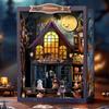 Retro DIY Wooden Castle Wonderful Night House Figurines Miniatures Kits With LED Lights Home Decoration For Adult Handmade Gifts