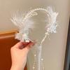 Handcrafted Embroidery Princess Flower Crown Kids Floral Hair Hoop  Flower Girl Accessory
