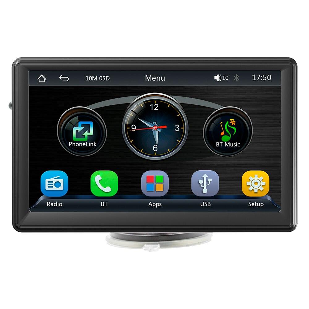Universal 7inch Car Radio Multimedia Video Player Wireless Carplay And Wireless Android Auto Touch Screen Sun Visor B500