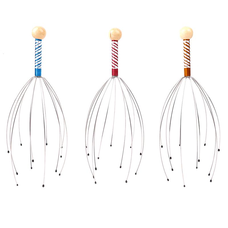 1Pcs Head Massager Scratcher Scalp Neck Release Relax Stress Massage Octopus