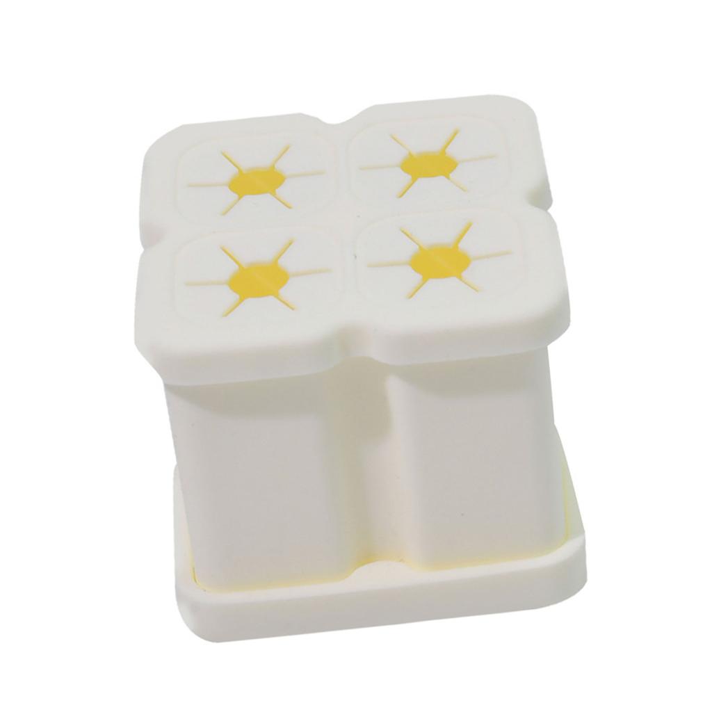 Food Grade Silicone Toothbrush Holder Suction Cup Stand For Electric Toothbrush Heads Organize 2/4Holes