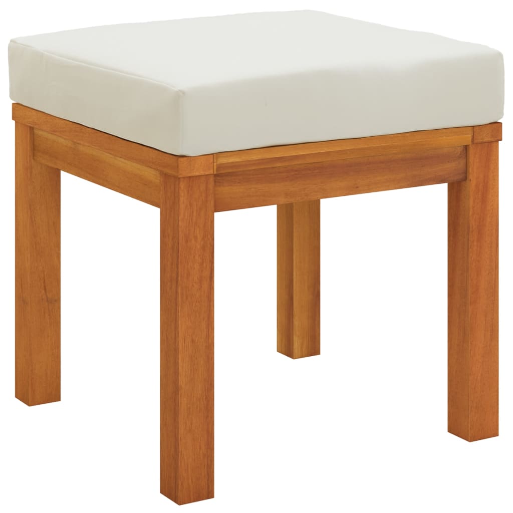 3 Piece Garden Dining Set with Cushions Solid Acacia Wood
