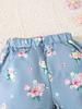 Fashion Baby Girl 2PCS Floral Print Outfit Set Ruffle Sleeve Button Down Shirt + Shorts for 0-3Y Newborn Casual Summer Clothes