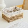 Rectangular Cosmetics Storage Box Save Space Weaving  Storage Tray Sundries Organizer  Bread