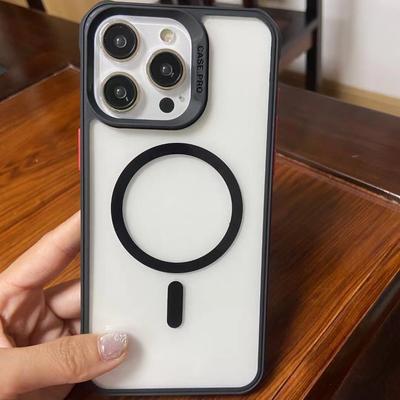 Applicable To IPhone 15 Mobile Phone Case Magnetic Transparent Apple 14 ProMax Skin Matte 13 Acrylic Protective Case